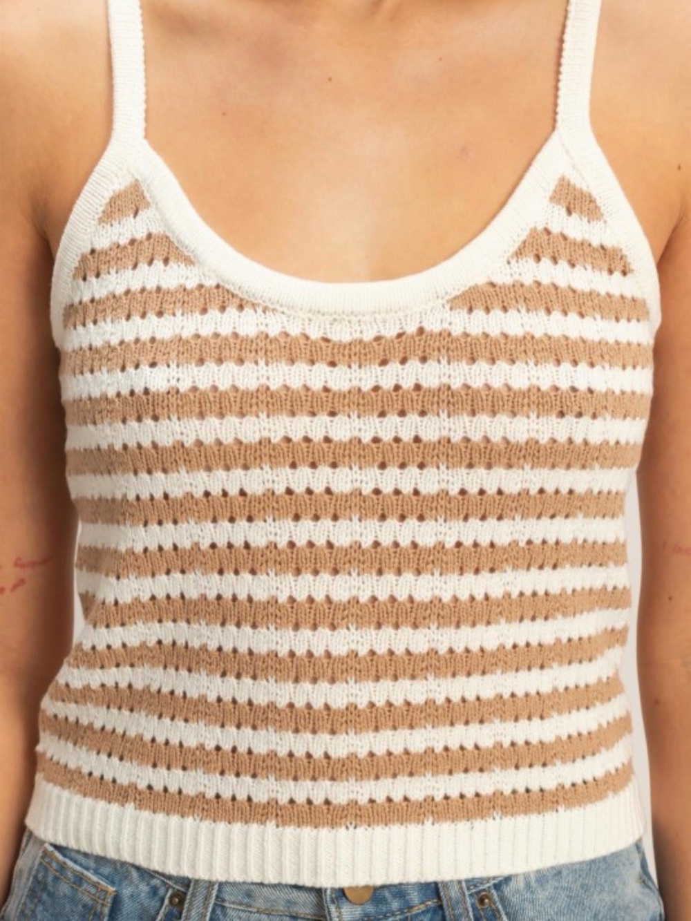 110.  SWEATER TANK STRIPED